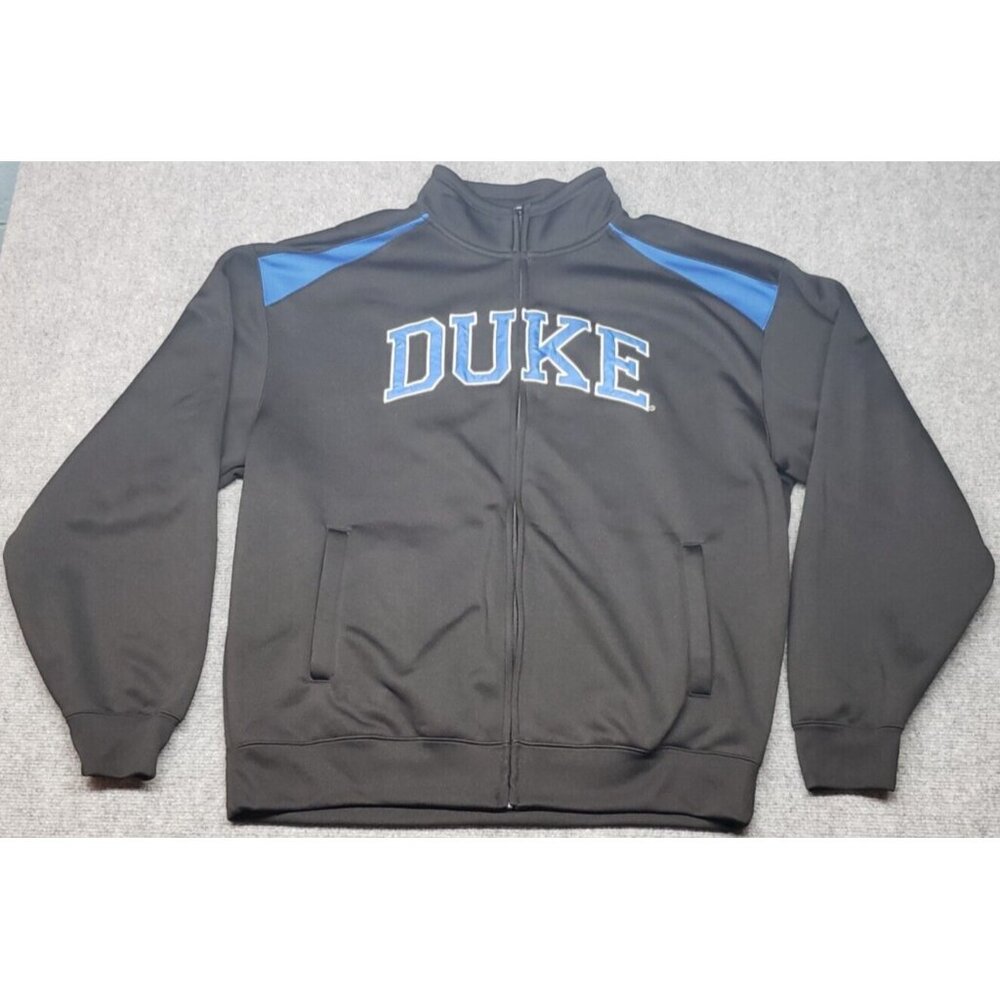 Campus Drive Duke Jacket Mens XL Black Mock Neck Long Sleeve Full Zip